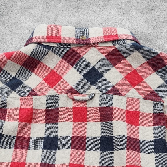 Fjallraven Shirt Mens Small Skog Red Blue White Plaid Flannel‎ L/S Slim Fit - Picture 6 of 13